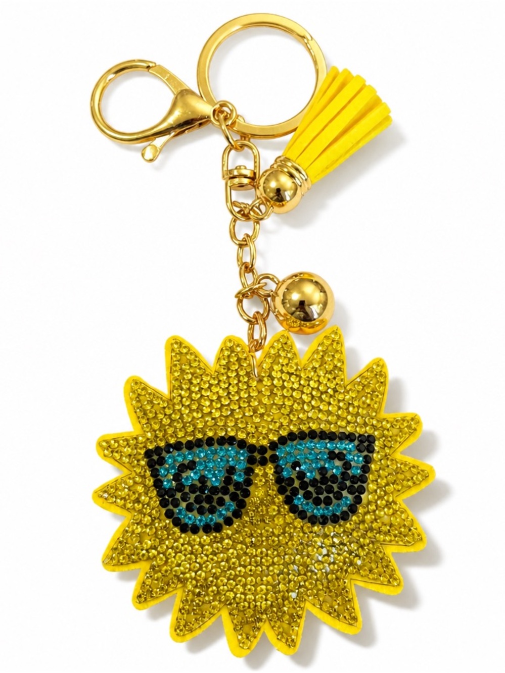 Sunshine in Shades Crystal Keychain Bag Backpack Charm